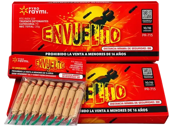 Envuelto, truenos detonantes, caja de 100 unidades