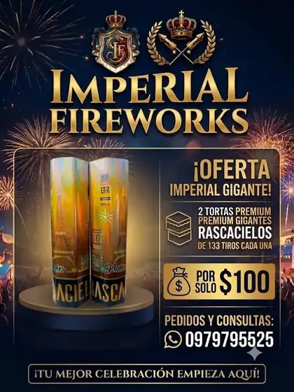 Oferta Imperial Gigante: 2 tortas premium rascacielos de 133 tiros